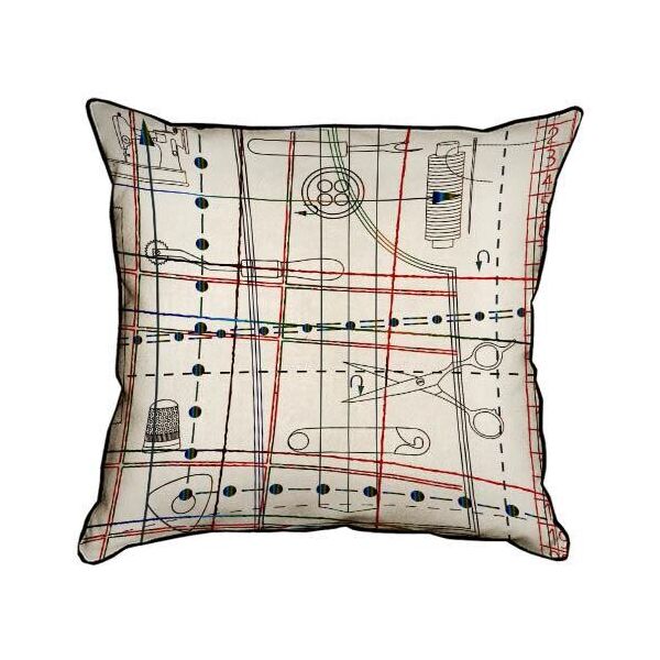 

Подушка интерьерная из мешковины Presentville Схема для шитья 45x45 см