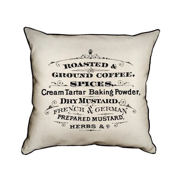 

Подушка интерьерная из мешковины Presentville Roasted & ground coffee… 45x45 см
