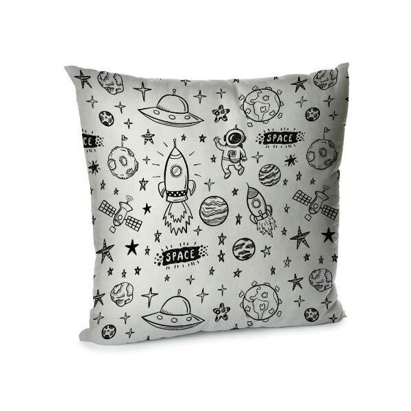 

Подушка диванная с бархата Presentville Space на белом фоне 45x45 см