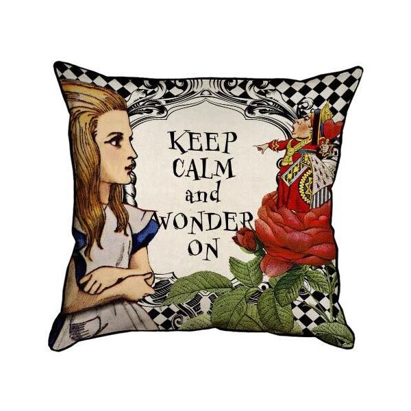 

Подушка интерьерная из мешковины Presentville Keep calm and wonder on 45x45 см
