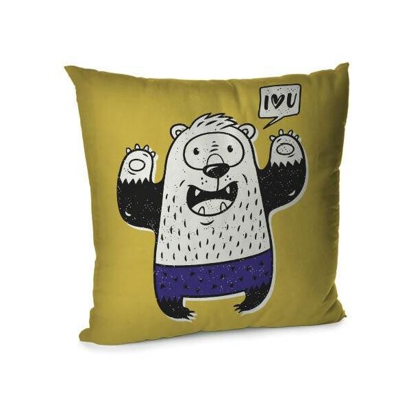 

Подушка диванная с бархата Presentville I love you монстрик 45x45 см