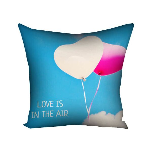 

Подушка с принтом Presentville Love is in the air на фоне воздушных шаров 50x50 см