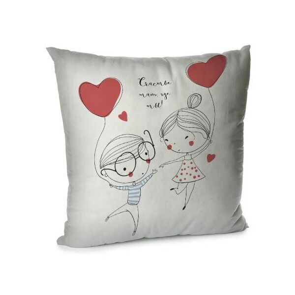 

Подушка диванная с бархата Presentville Счастье там, где ты! 45x45 см
