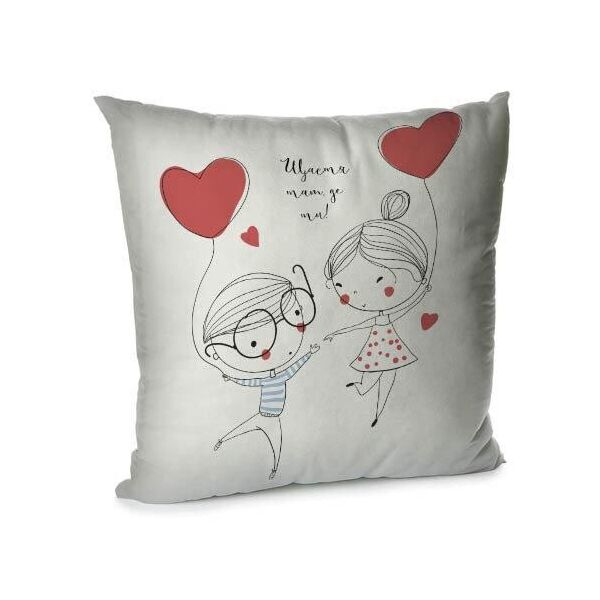 

Подушка диванная с бархата Presentville Щастя там, де ти! 45x45 см