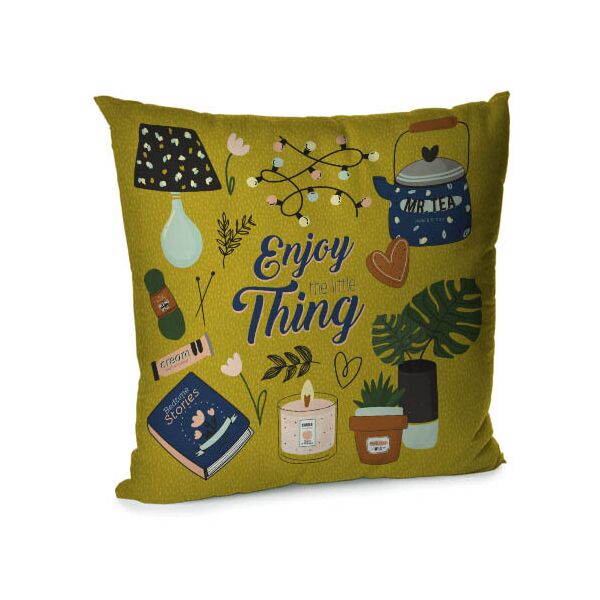 

Подушка диванная с бархата Presentville Enjoy a little thing 45x45 см