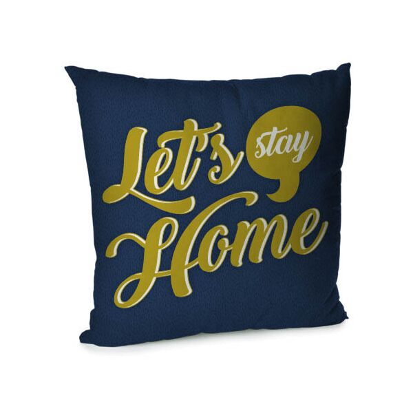 

Подушка диванная с бархата Presentville Let`s stay home 45x45 см