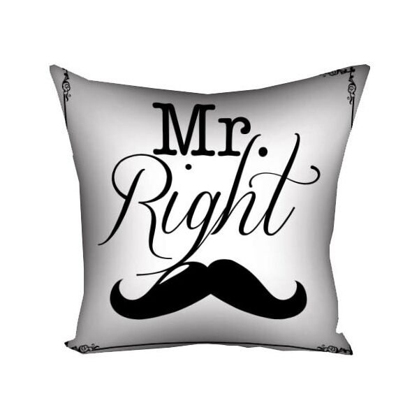 

Подушка с принтом Presentville Mr. Right 50x50 см