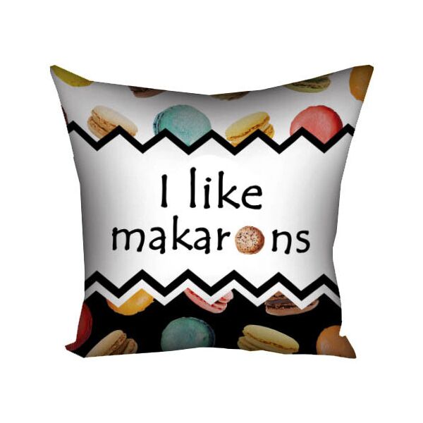 

Подушка с принтом Presentville I like makarons 50x50 см