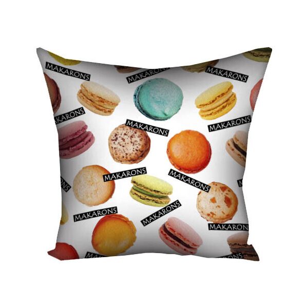 

Подушка с принтом Presentville Makarons подписаные виды 50x50 см
