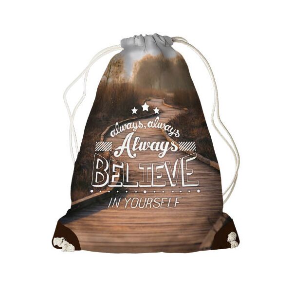

Рюкзак-мешок Presentville Always believe 33x45 см