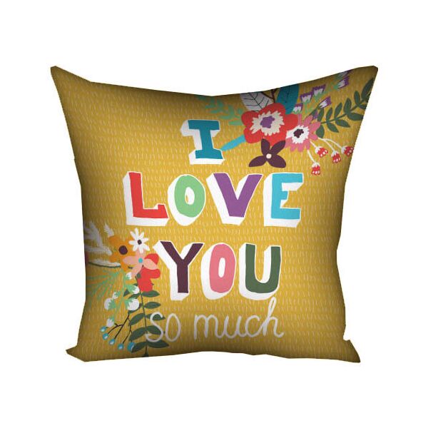 

Подушка с принтом Presentville I love you so much 50x50 см