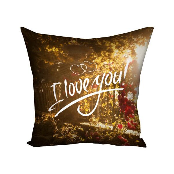 

Подушка с принтом Presentville I love you! На рассвете 50x50 см