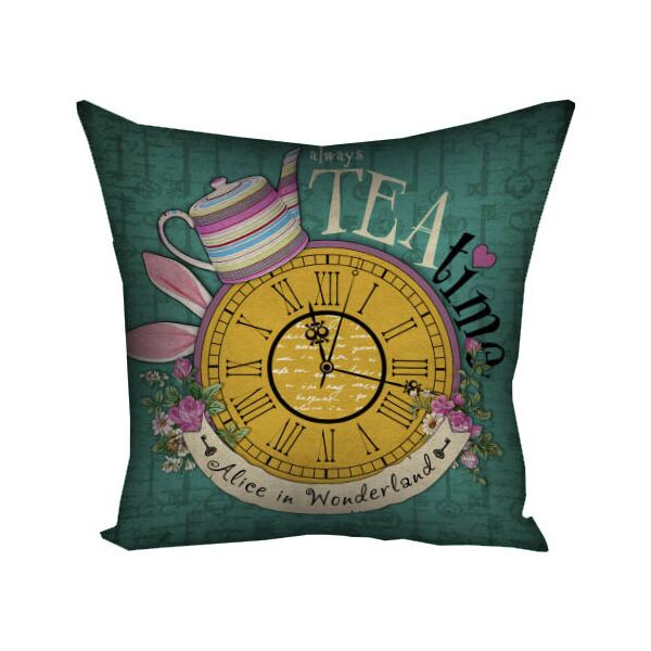 

Подушка с принтом Presentville Always tea time Alice in Wonderland 50x50 см
