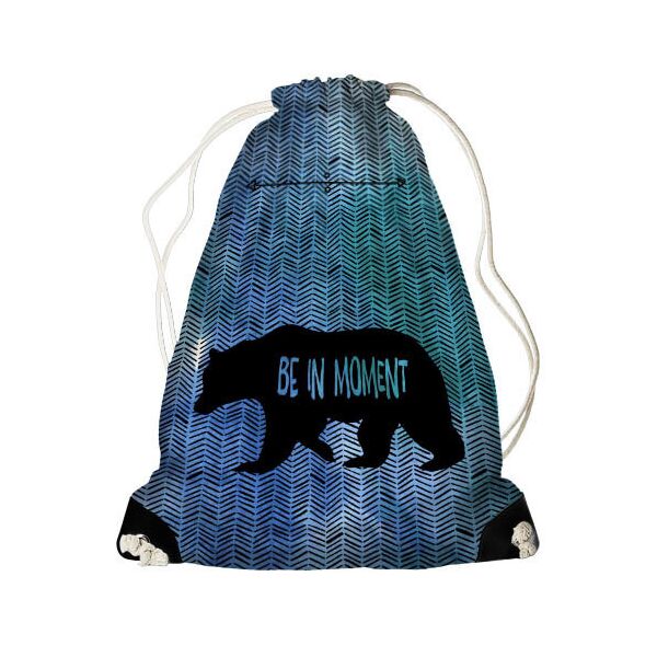 

Рюкзак-мешок Presentville Медведь Be in moment 33x45 см