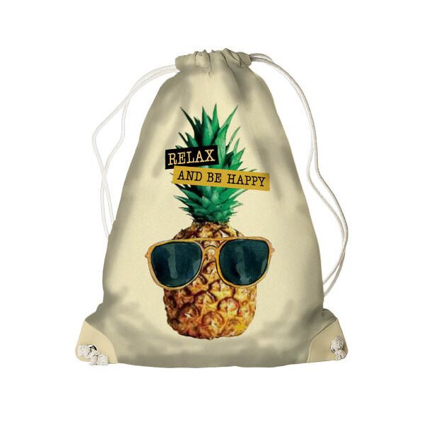 

Рюкзак-мешок Presentville Ананас Relax and be happy 33x45 см