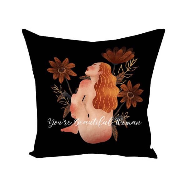 

Подушка с принтом Presentville You`re a beautiful woman 40x40 см