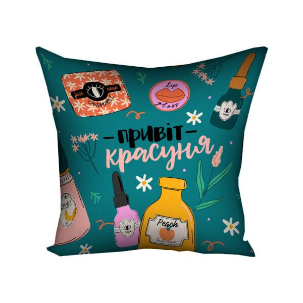 

Подушка с принтом Presentville Привіт красуня 50x50 см