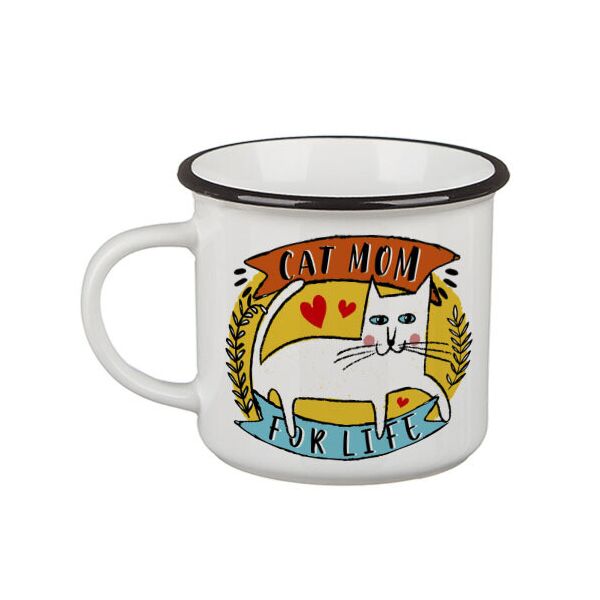 

Кружка туриста Presentville Camper Cat mom for life 250 мл