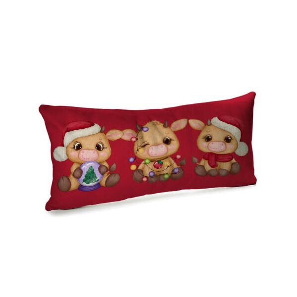 

Подушка для дивана бархатная Presentville Щасливого року! 50x24 см