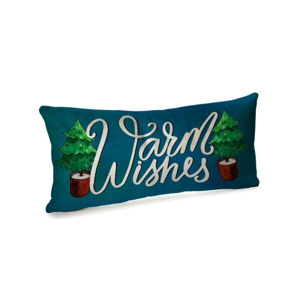 

Подушка для дивана бархатная Presentville Warm wishes 50x24 см
