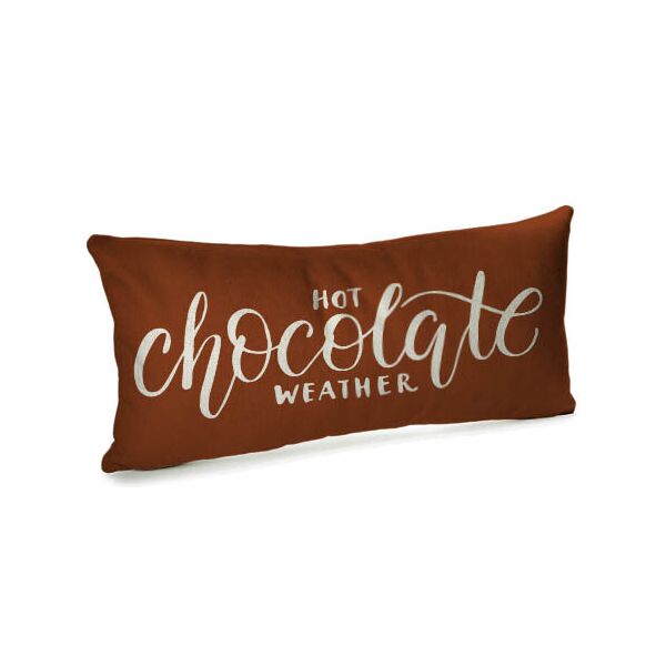 

Подушка для дивана бархатная Presentville Hot chocolate weather 50x24 см