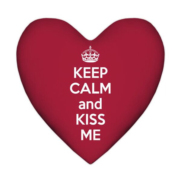 

Подушка сердце Presentville Keep calm and kiss me 37x37 см