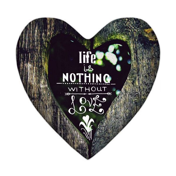 

Подушка сердце Presentville Life is nothing without love 37x37 см