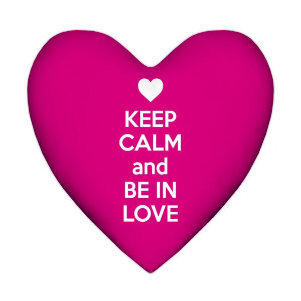 

Подушка сердце Presentville Keep calm and be in love 37x37 см