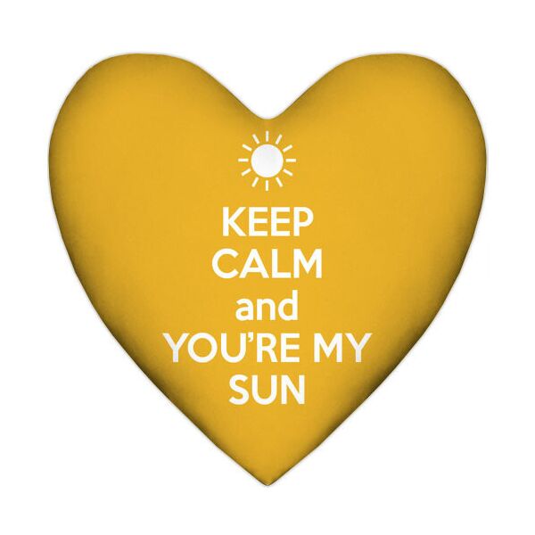 

Подушка сердце Presentville Keep calm and you`re my sun 37x37 см