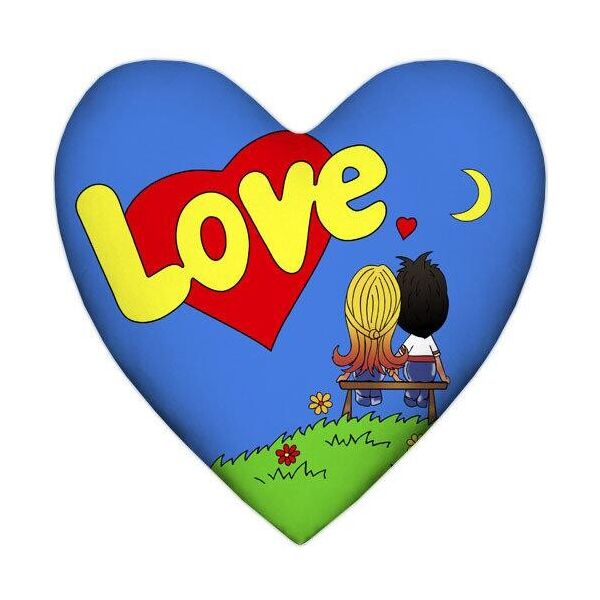 

Подушка сердце Presentville Love, синяя 37x37 см