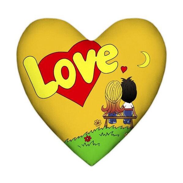 

Подушка сердце Presentville Love, жёлтая 37x37 см