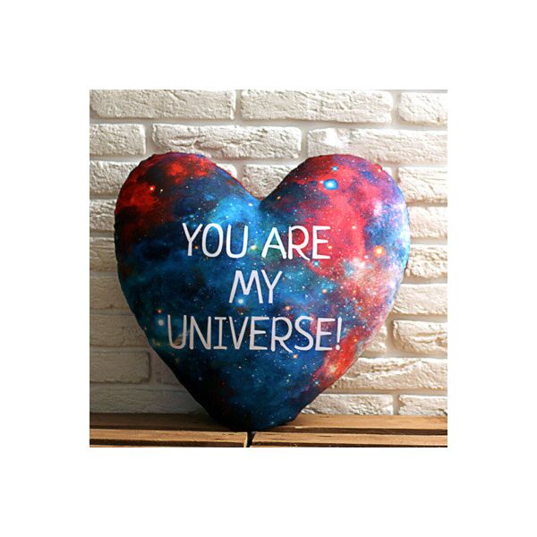 

Подушка сердце Presentville You are my universe! 57x57 см