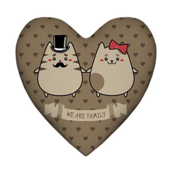 

Подушка сердце Presentville We are family 57x57 см