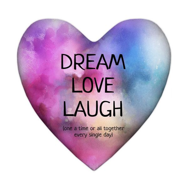 

Подушка сердце Presentville Dream love laugh 57x57 см