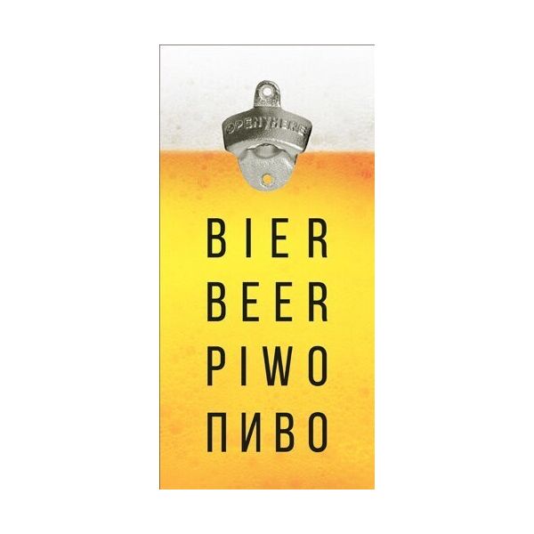 

Открывалка для бутылок настенная Presentville Beer 32х15 см