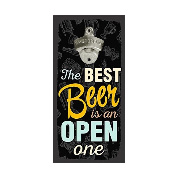 

Открывалка для бутылок настенная Presentville The best beer is an open one 32х15 см