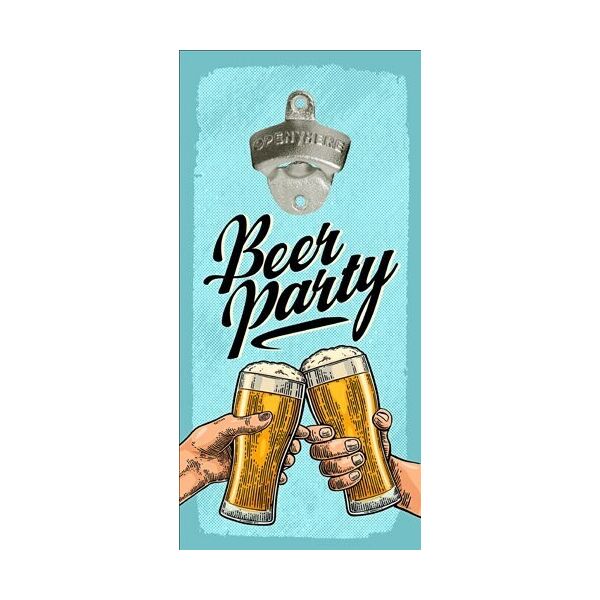 

Открывалка для бутылок настенная Presentville Beer party 32х15 см