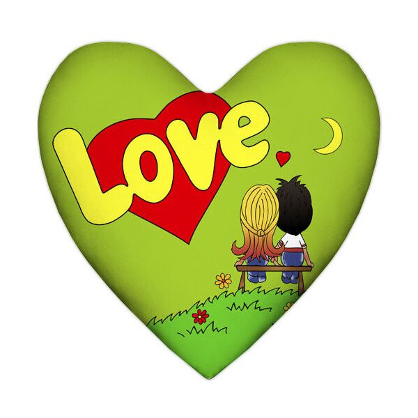 

Подушка сердце Presentville Love, салатовая 57x57 см