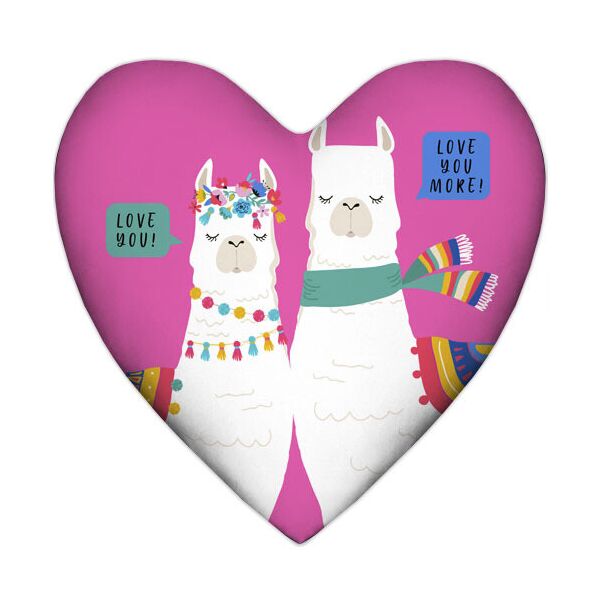 

Подушка сердце Presentville Love you! Lama 57x57 см