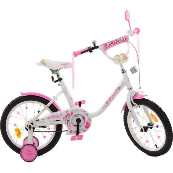 

Велосипед PROFI Ballerina New 16" Y1685 White / Pink (Y1685)