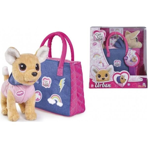 

Плюшевая собачка чи чи лав Chi Chi love Городская мода с сумочкой и стикерами Simba BR28413