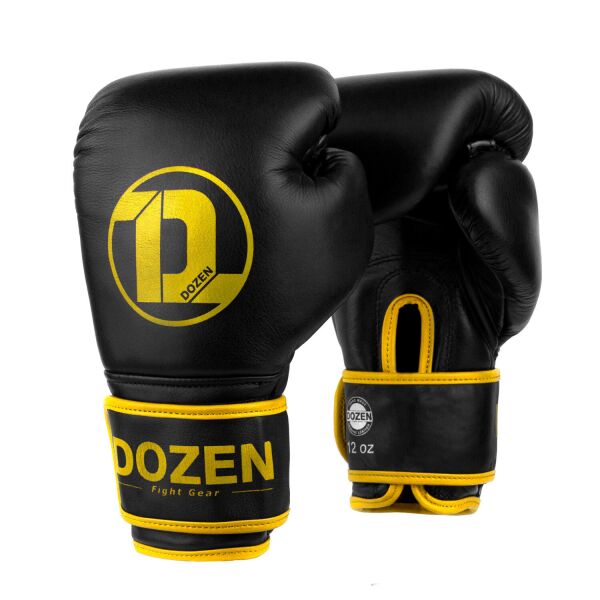 

Боксерские перчатки Dozen Monochrome Training Boxing Gloves Black/Yellow 12 Oz