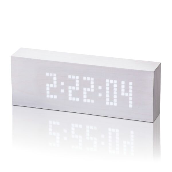 

Смарт-будильник с термометром "Click Clock", белый