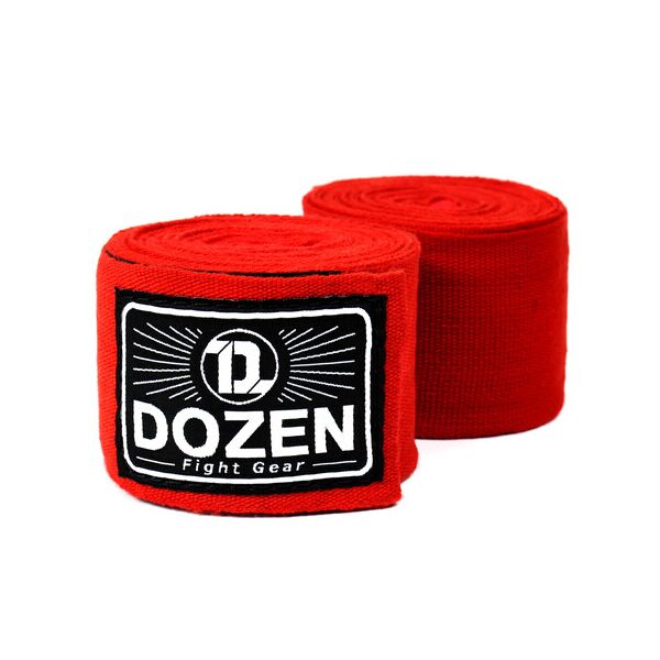 

Боксерские бинты эластичные Dozen Monochrome Ultra-elastic Hand Wraps Red 2,75 м