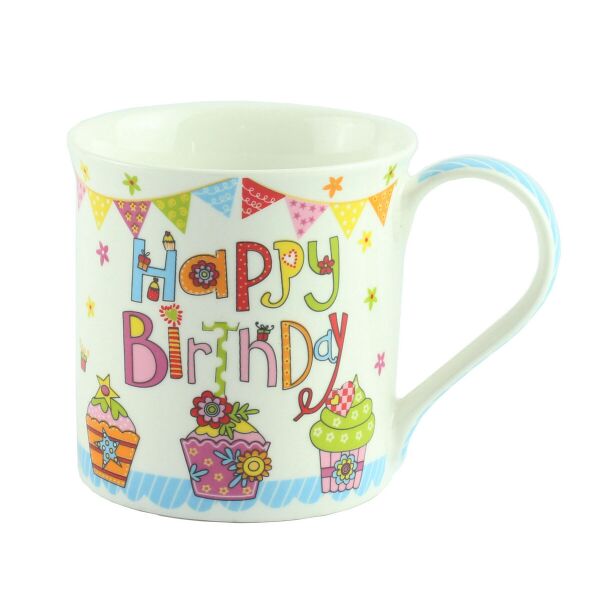 

Кружка "Happy Birthday", голубая