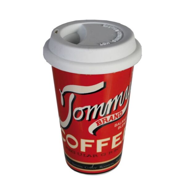 

Фарфоровая кружка с силиконовой крышкой "Tommy" 16х10 см