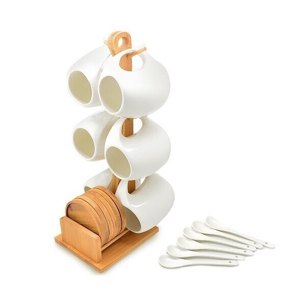 

Чайный набор STN Bamboo из 19 предметов на стойке (MC3844-W)
