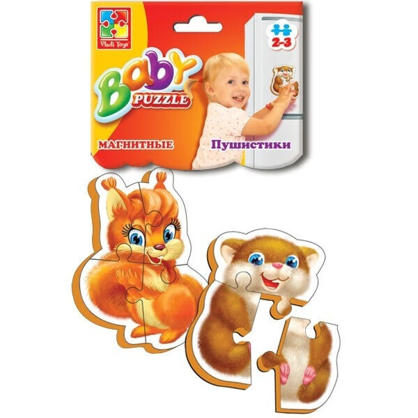 

Магнитные беби пазлы Пушистики VT3208-04 (рус)