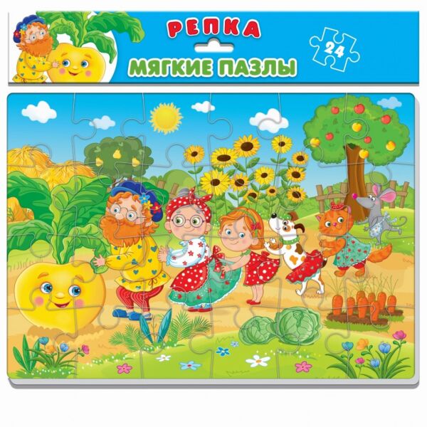 

Мягкие пазлы А4 Репка VT1102-21 (рус)
