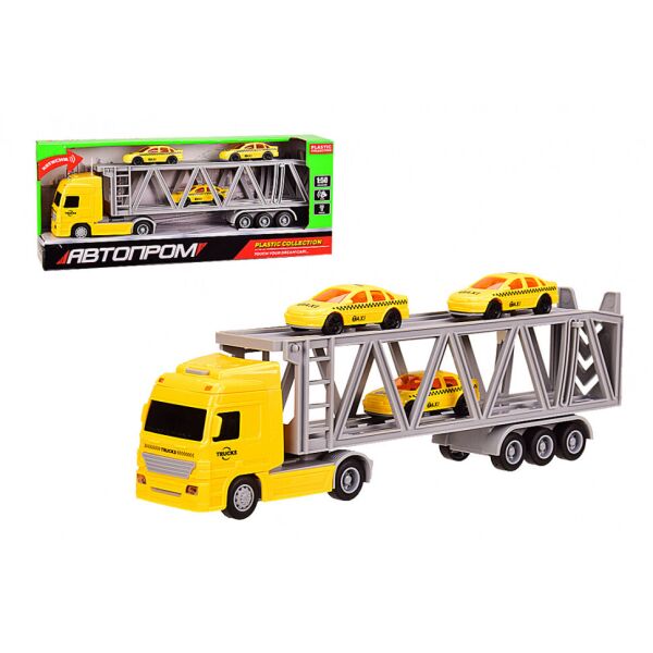

Модель трейлер с машинками 7943A 1:50 АВТОПРОМ